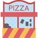 Pizzaverkaufer Pizzeria Verkaufer Symbol