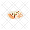 Pizza Plate Slice Icon