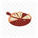 Pizza Dish With Handle Pizza Spatula Icon