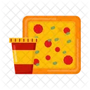 Comida Italiana Pizza Icono