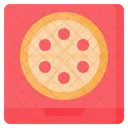 Pizza Karton Lieferung Symbol