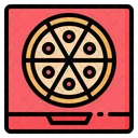 Pizza Karton Lieferung Symbol