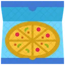 Pizzakarton Pizzalieferung Pizzastuck Symbol