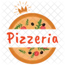 Emblema De Pizza Logotipo De Pizza Pizzaria Ícone