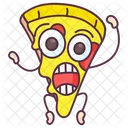 Pizzastuck Italienisches Essen Junkfood Icon