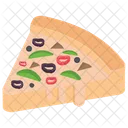 Pizzastuck Italienisches Essen Junkfood Icon