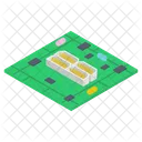 Placa Base De Computadora Microchip Chip Icono