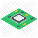 Placa Base De Computadora Microchip Chip Icono