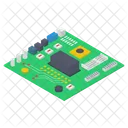 Placa Base De Computadora Microchip Chip Icono