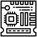 Placa De Circuito Placa Base Pcb Icono