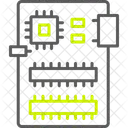 Microchip Microprocessador Chip Ícone