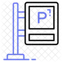 Estacionamento Prancha Poste Ícone