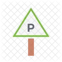 Estacionamento Placa Sinal Ícone