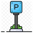 Estacionamento Prancha Poste Ícone