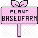 Placa De Fazenda Baseada Em Plantas Planta Baseada Icon
