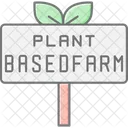 Placa De Fazenda Baseada Em Plantas Planta Baseada Icon