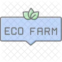 Placa De Fazenda Ecologica Eco Fazenda Icon