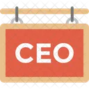 CEO Nome Placa Ícone