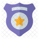 Seguridad Insignia De Sheriff Deber Icono