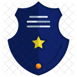 Placa de policía  Icono