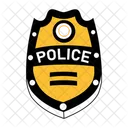 Placa De Policia Autoridad Ejecucion Icono