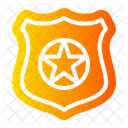 Insignia De Policia Agente Emblema Icono