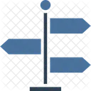 Poste De Orientacao Poste De Sinalizacao Posto De Direcao Ícone