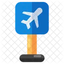 Placa do aeroporto  Ícone