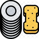 Prato Esponja Limpo Icon