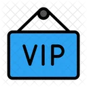 Vip Placa Sinal Ícone