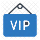 Vip Placa Sinal Ícone