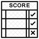 Placar Relatorio Lista De Verificacao Ícone
