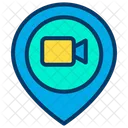 Video Recording Place Camera Place Pathholder Icon