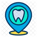 치과 치과의사 위치 건강 아이콘