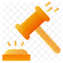 Place Bid Bidding Hammer Icon