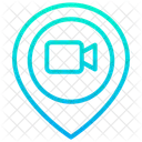 Video Recording Place Camera Place Pathholder Icon