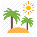 Plage  Icône