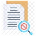 Plagiarism Prohibited Files And Folders Icon