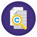 Plagiarism Search Document Investigation Icon