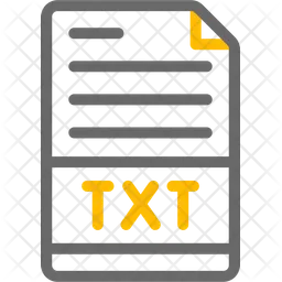 Plain Text File Icon - Download in Dualtone Style