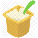 Plain Yogurt Bowl Plain Yogurt Milk Base Product Icon