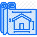 Drawing Paper House Icon
