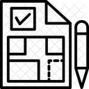 Plan architectural  Icône