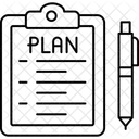 Plan d'affaires  Icône