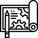 Plan d'architecte  Icône