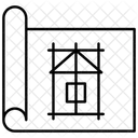 Plan De Construction Batiment Architecture Icône