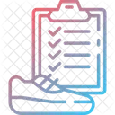 Plan De Course Chaussures De Course Bottes De Course Icône