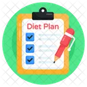 Tabla De Dieta Plan De Dieta Plan De Nutricion Icono