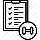 Plan De Acondicionamiento Fisico Plan De Entrenamiento Plan De Ejercicio Icono