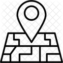 Plan De La Ville Emplacement Plan Icône